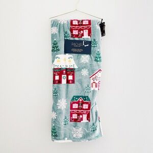 NEW Rachel Roy Oversized Christmas Houses Blanket